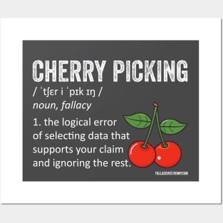 Cherry Picking Fallacy Definition Posters and Art